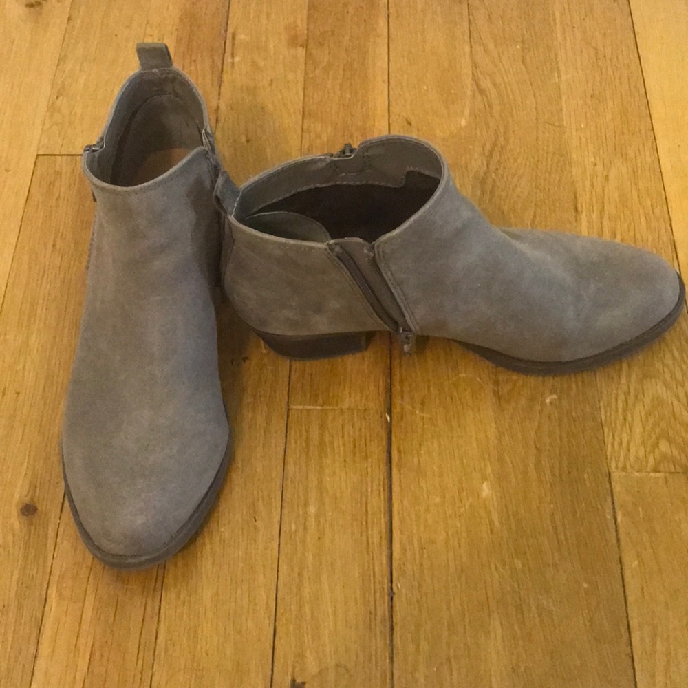 Gray Ankle Booties